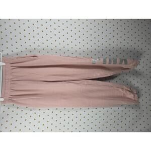 Victorias Secret PINK Foil Logo Tapered Joggers Sweatpants Jogging Pants XS